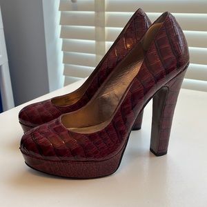 BCBGENERATION red platform pumps size 7
